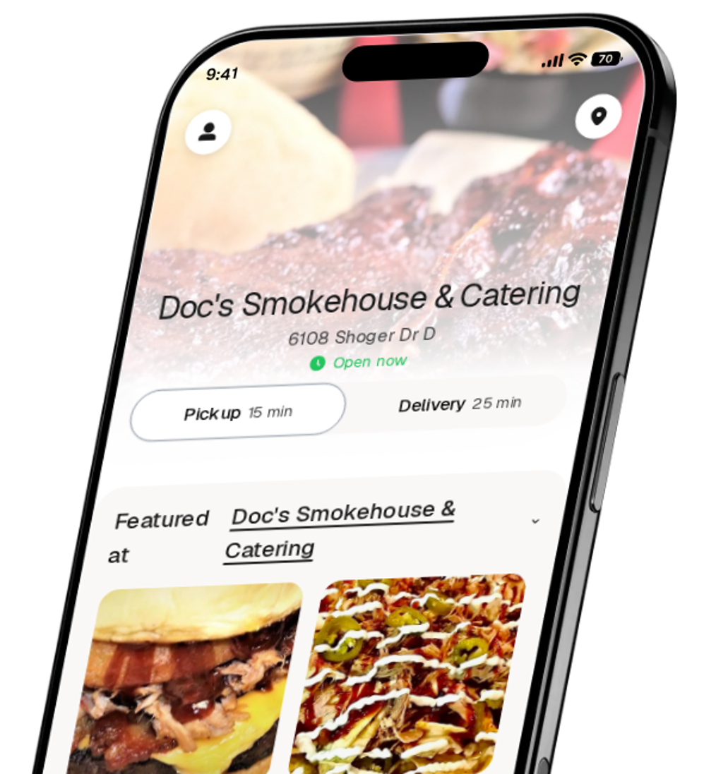 Doc's Smokehouse & Catering app preview