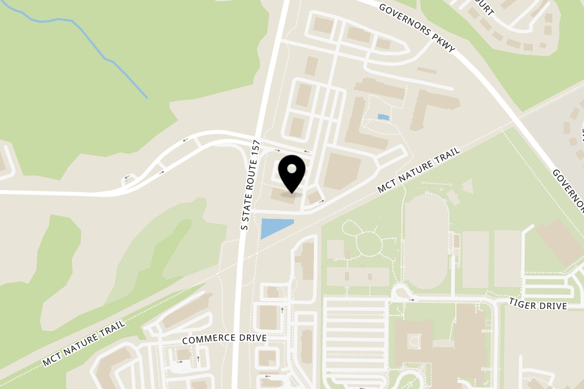 Map showing the location of Doc's Smokehouse & Catering on 6108 Shoger Dr D in Edwardsville